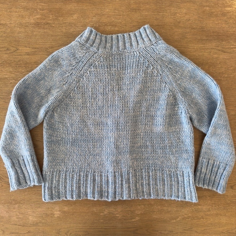 Maison Margiela chunky-knit oversized Boxy cardigan-Blue Melange-Designer Knit-S - Picture 15 of 16